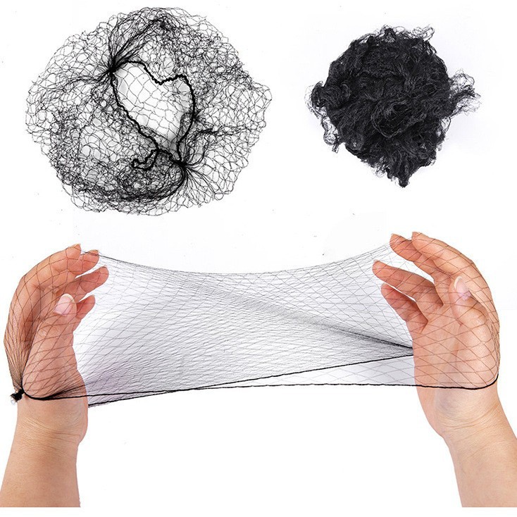Прямые продажи с фабрики, 10мм, большая ячейка, невидимая сетка для волос, нейлоновая сетка, аксессуары для париков, сетка для пучков