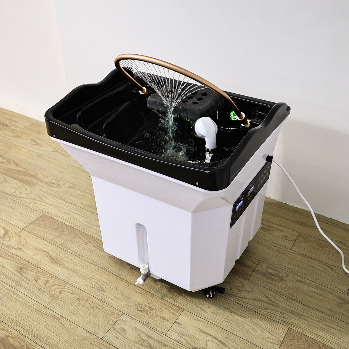 Head Therapy Basin, No Need to Connect up and down Water, Head Therapy Instrument, Mobile Water Storage Type Head Therapy Shampoo Machine, Water Circulation, Fumigation, Health and Beauty