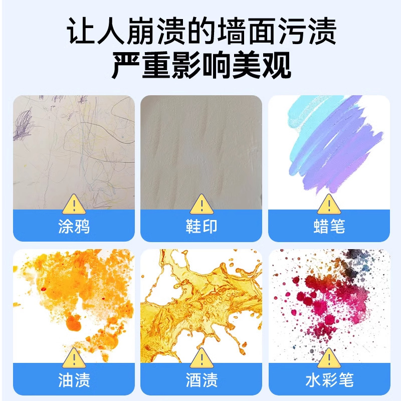 Wall Cleaning Paste Household Multi-Functional Cleaning Paste Graffiti Scratch Removal Wall Footprints Scale White Wall Decontamination Artifact