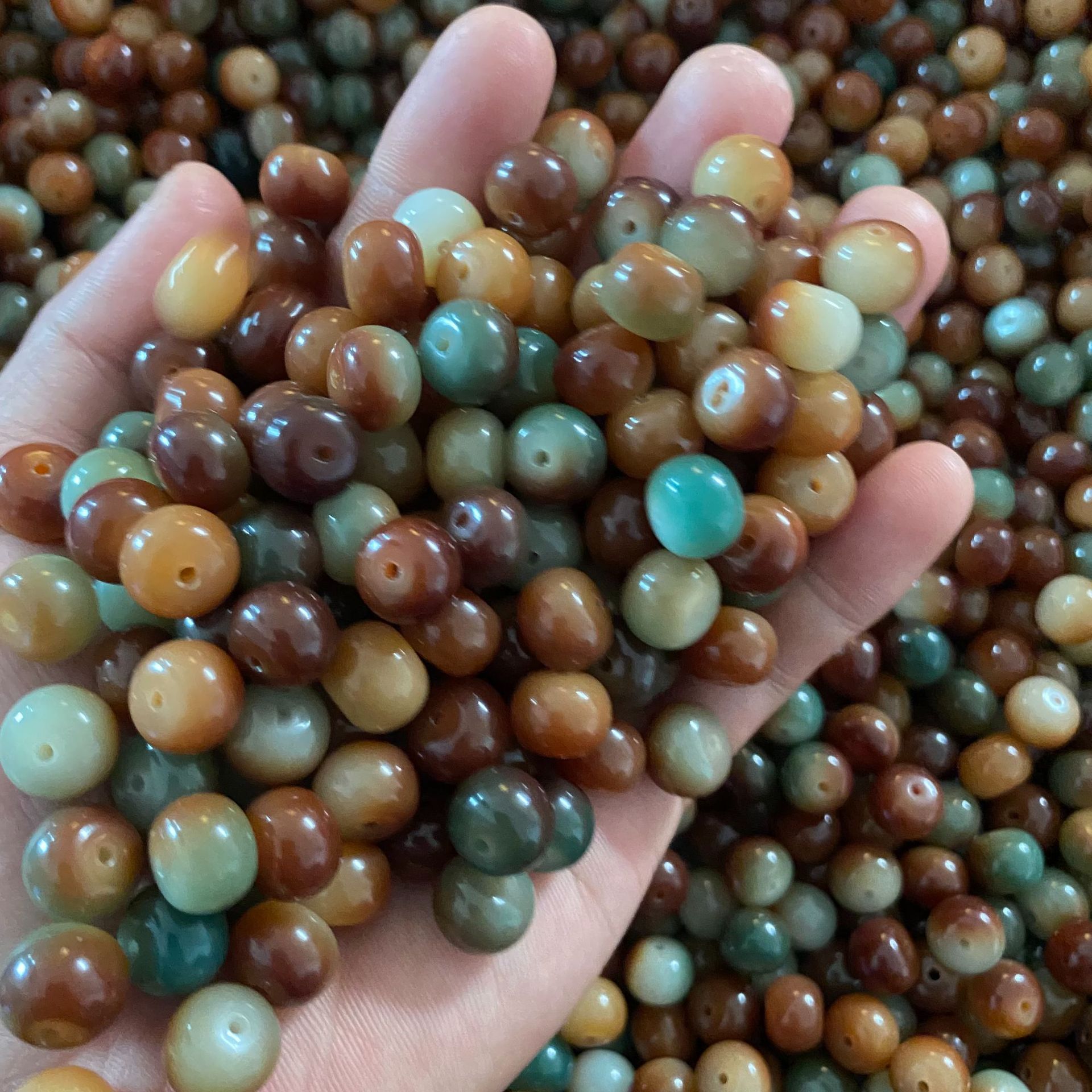 Bodhi Root Dunhuang Scattered Beads High Throwing Bodhi Apple Round Beads Wen Play Rosary Beads Bodhi Old Material Bodhi Scattered Beads