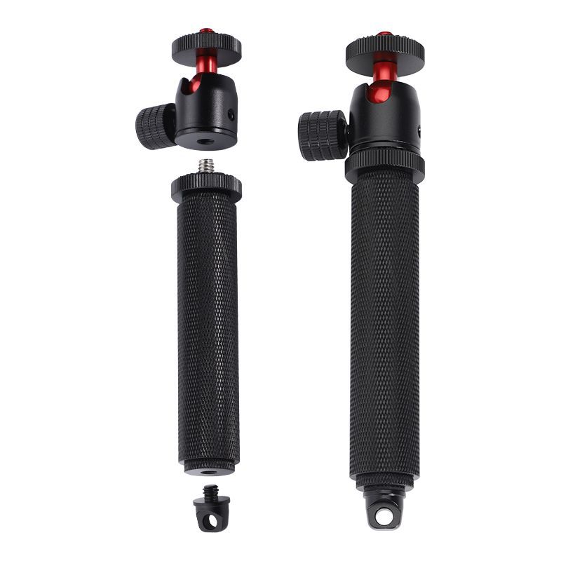 Micro SLR camera stabilizer handle 3/8 screw 5/8 microphone bracket flash 1/4 handheld grip