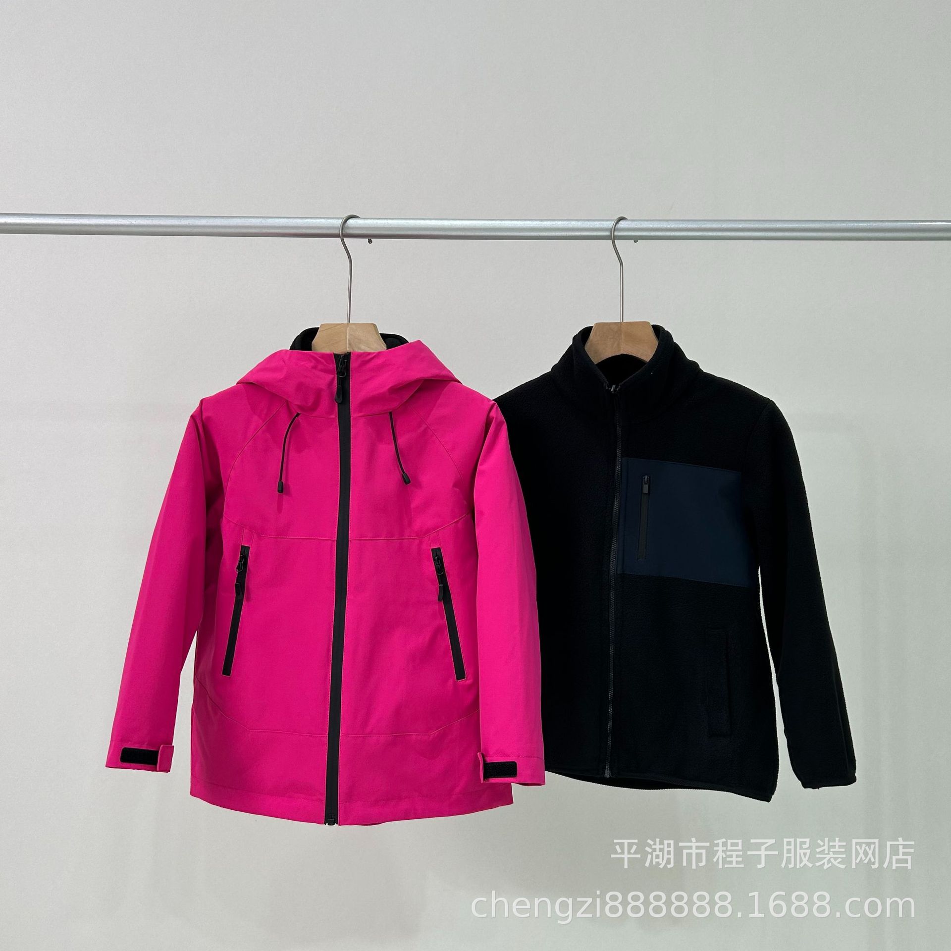 New Parent-Child Children's Outdoor Quality Three-In-One Jacket, Three-Proof, Thickened, Soft and Warm, Three-Wear and Removable Liner