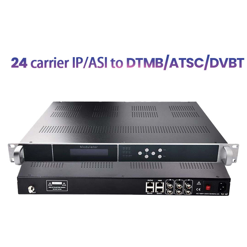 Ip/Asi to Dvbt Digital Tv Headend System Modulator 24Ch 16Ch 8Ch Isdbt Dvbc