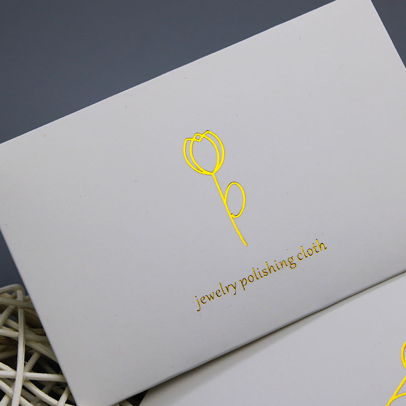 Manufacturer Wholesale Hot Stamping Lily Exquisite Packaging Jewelry Silver Polishing Cloth Silver Jewelry Polishing Cloth Gold Polishing Cloth Brightening Silver Polishing Cloth