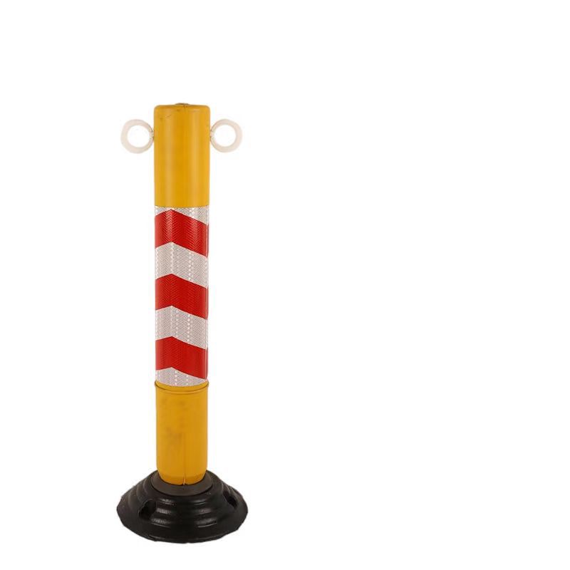75cm plastic warning column elastic column isolation pile guardrail barricade traffic facilities barricade cone reflective column anti-collision column