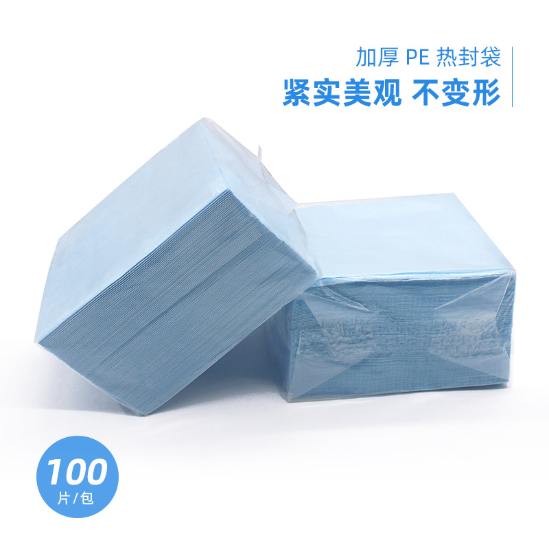 Party Paper Towels Double-Sided Dyed Green Napkins Customized Logo Holiday Bar Restaurant Special Source Manufacturer