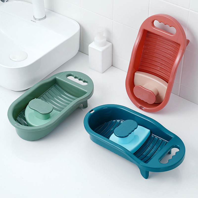 Доска для стирки мелких вещей для дома, носок и нижнего белья, мини-стиральная доска для общежития