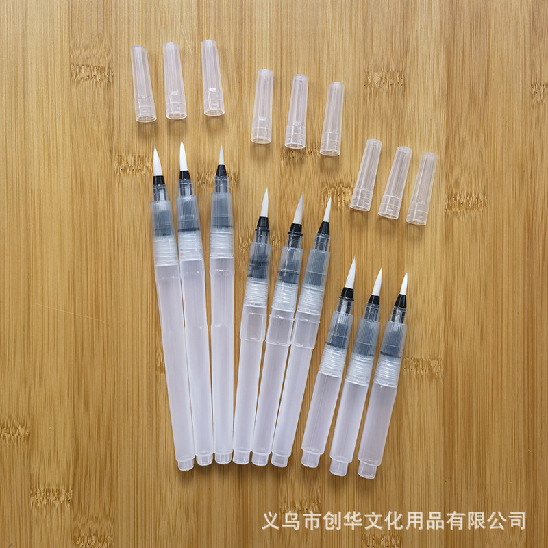 Manufacturer Supplies Solid Watercolor Tap Water Brush Water Storage Type Nylon Watercolor Brush Filled with Water Nylon Painting Pen
