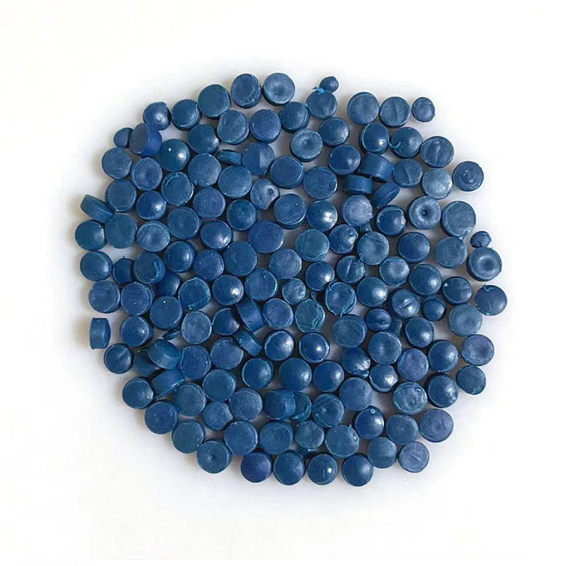 Blue Hdpe Recycled Plastic Particles High Density Polyethylene Pe Blue Feed Blow Molding Float Recycled Material Manufacturer