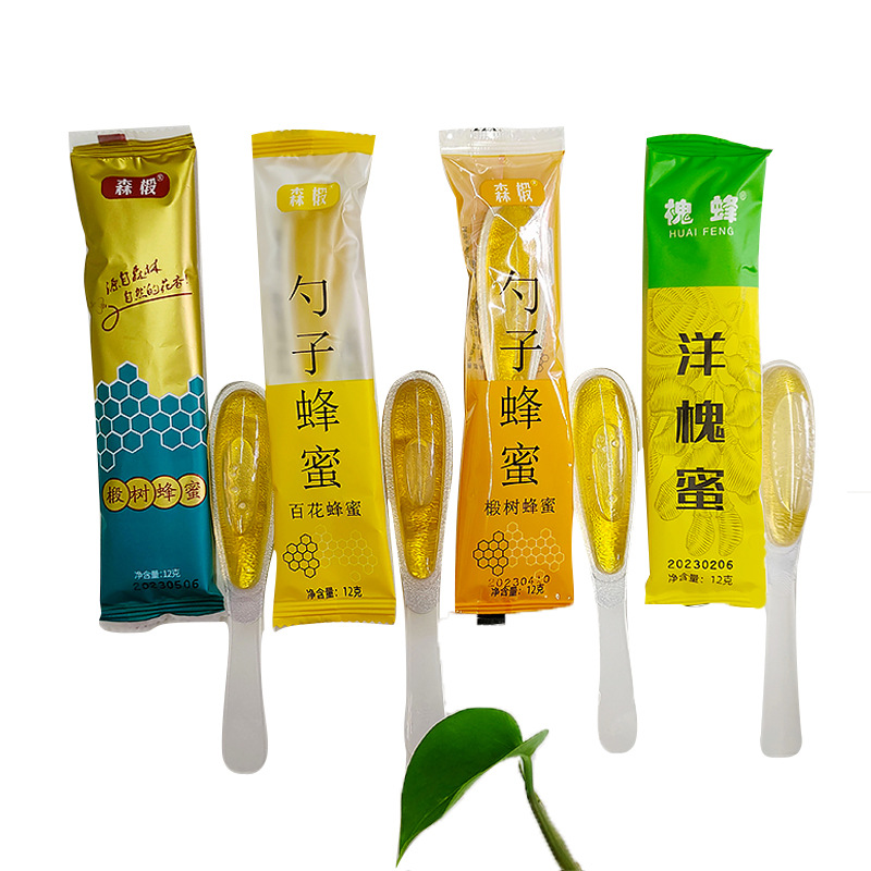Spoonful of Honey, 12g of Wildflower Honey, Native Honey, Linden Tree Honey, Individually Packaged, Portable Small Spoon, Linden Tree Honey Source