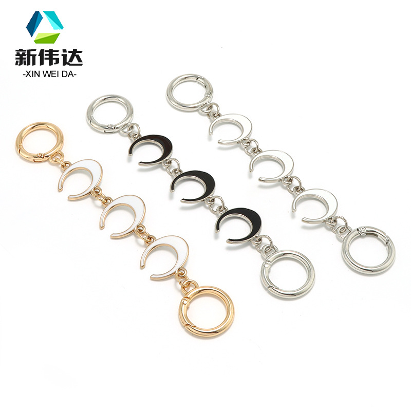 Mahjong Bag Four-leaf Clover Extension Chain Transformation Cocoa Pool Bag with Moon Plus Chain Crossbody Replacement Bag with Accessories