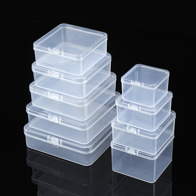Прозрачная пластиковая коробка для хранения ювелирных изделий, маленькая
