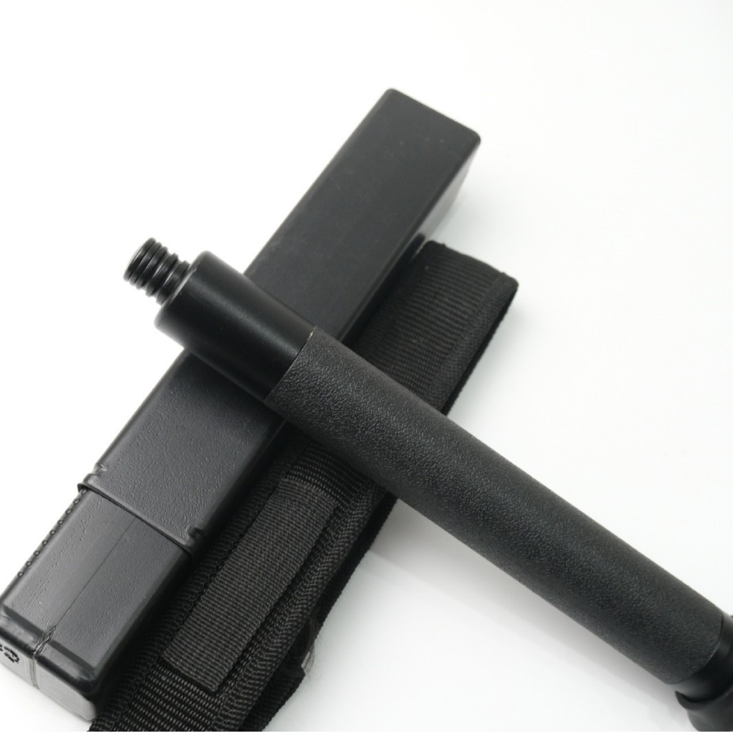 21inch New Pu Light Mechanical Stick Three-Section Heavy and Light Machine Retractable Telescopic Stick Vehicle-Mounted Self-Defense Protection Lightweight