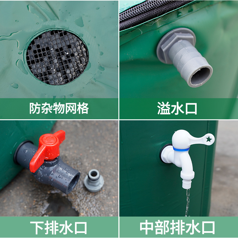 Cross-border Spot Rain Collection Bucket Outdoor Gardening Garden Water Storage Bucket Household Car Wash Portable Foldableing Water Storage Bucket