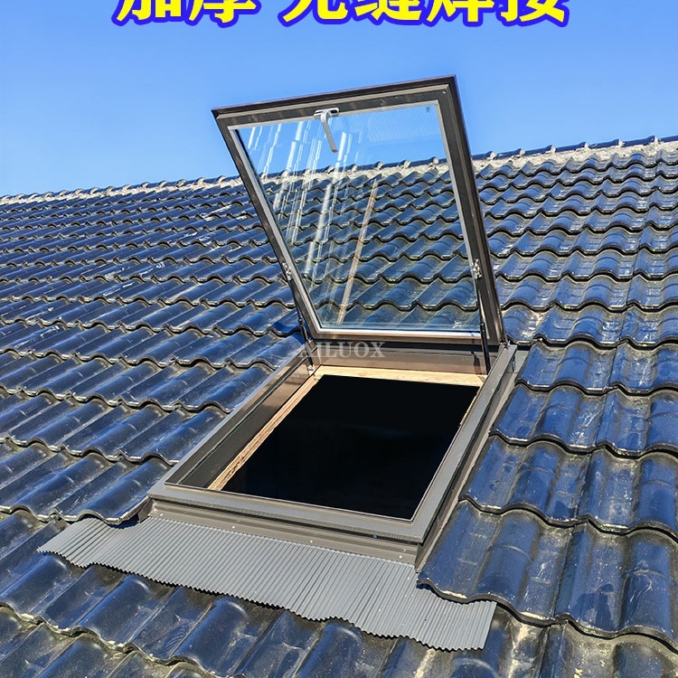 Sloped Flat Roof Sun House Roof Lighting Skylight Basement Skylight Attic Skylight Aluminum Alloy Skylight Window Frame