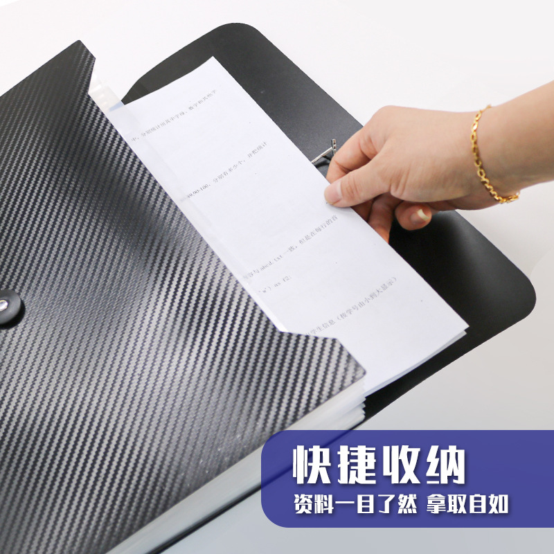 Amazon Recommends Colorful Pp Accordion Bag, 7 Gridss and 13 Gridss, Rainbow Accordion Folder, Amazon Office Folder