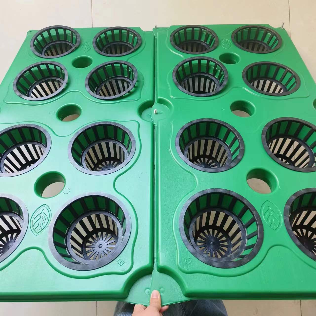 Восемь-отверстий экосистемный плавающий остров для водных растений, плавающая платформа для озеленения рек, плавающая кровать для очистки воды, очистка качества воды