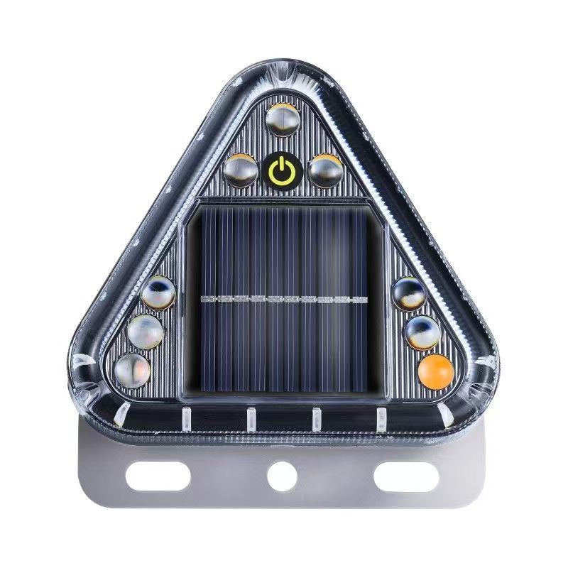 Solar warning light anti-chase tail light truck tail flash light display gallery strong light side light touch strong magnetic wiring-free