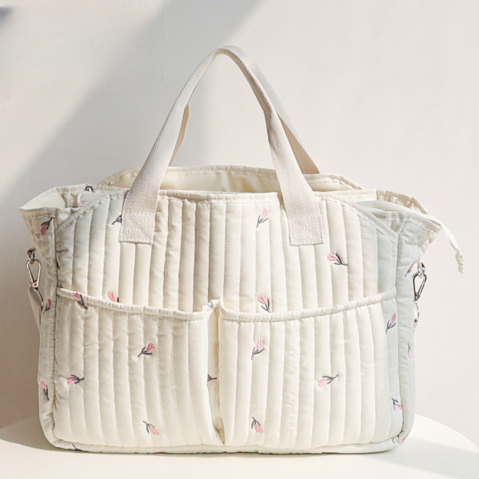 New Ins Style Mommy Bag Large Capacity Baby Outing Satchel Handbag Storage Diaper Bag Multi-Functional Crossbody