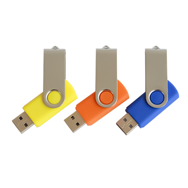 Manufacturer Wholesale Rotating USB Flash Drive 8g Customized Logo School Promotional Gift 16g Bidding Exhibition Creative 128g USB Flash Drive