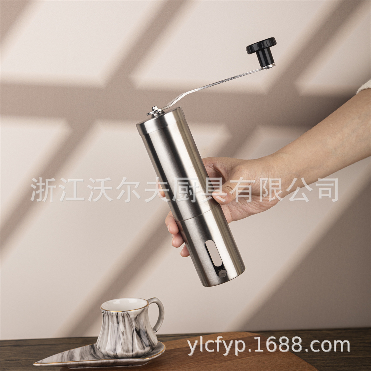 Factory in stock Portable 304 Stainless Steel Hand Coffee Grinder Ceramic Core Coffee Grinder Hand Cracker