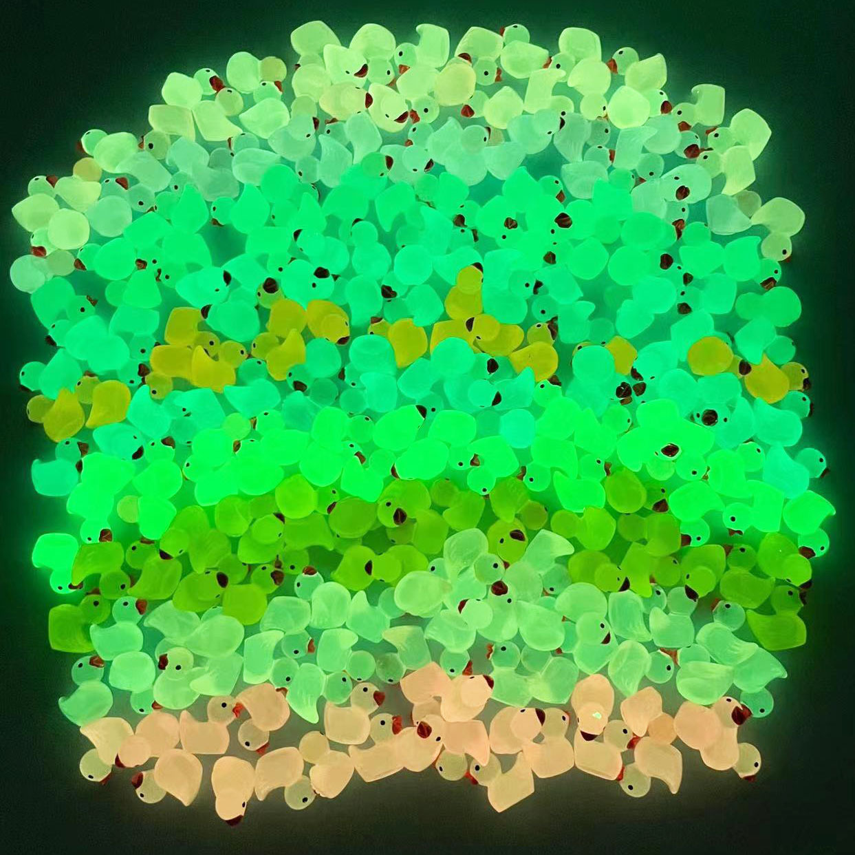 10 color net red luminous yellow duck mini duck car ornaments cute creative handmade in stock materials wholesale