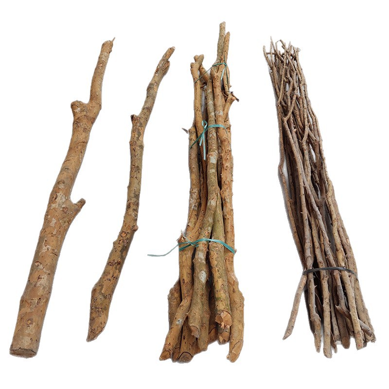 Ready-Made Dry Branches for Indoor and Outdoor Decoration Materials, Tree Trunks, Fence Materials, Wood Branches, Rattan, Over-The-River Dragon, Yellow Oxwood