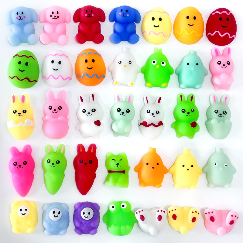 Stress-Relief Cute Pet Toy Easter Bunny Squeeze Toy Student Children's Gift Small Wholesale Stress-Relief Gadget
