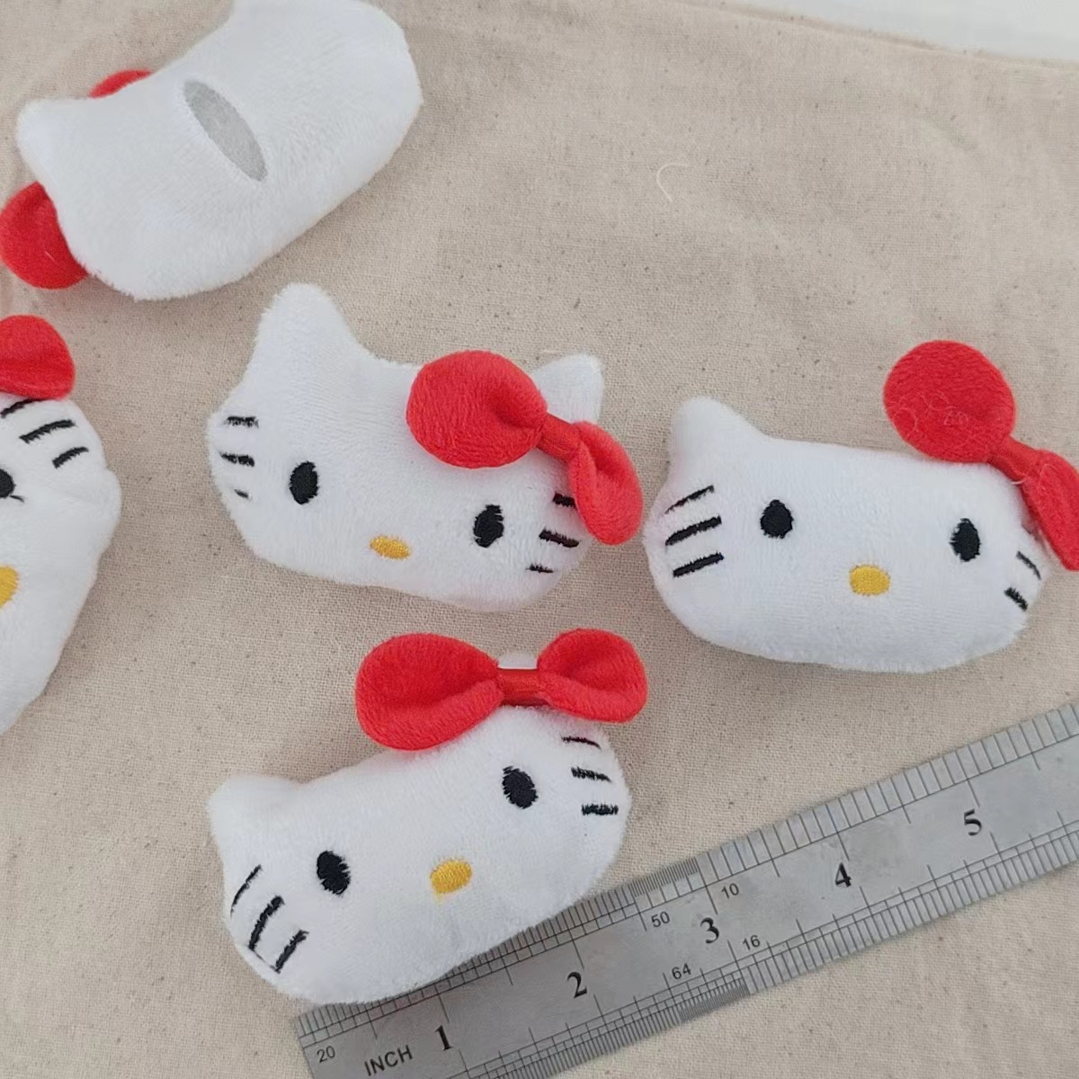 Red Knot kitty Cartoon Plush Animal DIY Accessories Decorative Accessories Hat Clothing Socks Hairpin Accessories