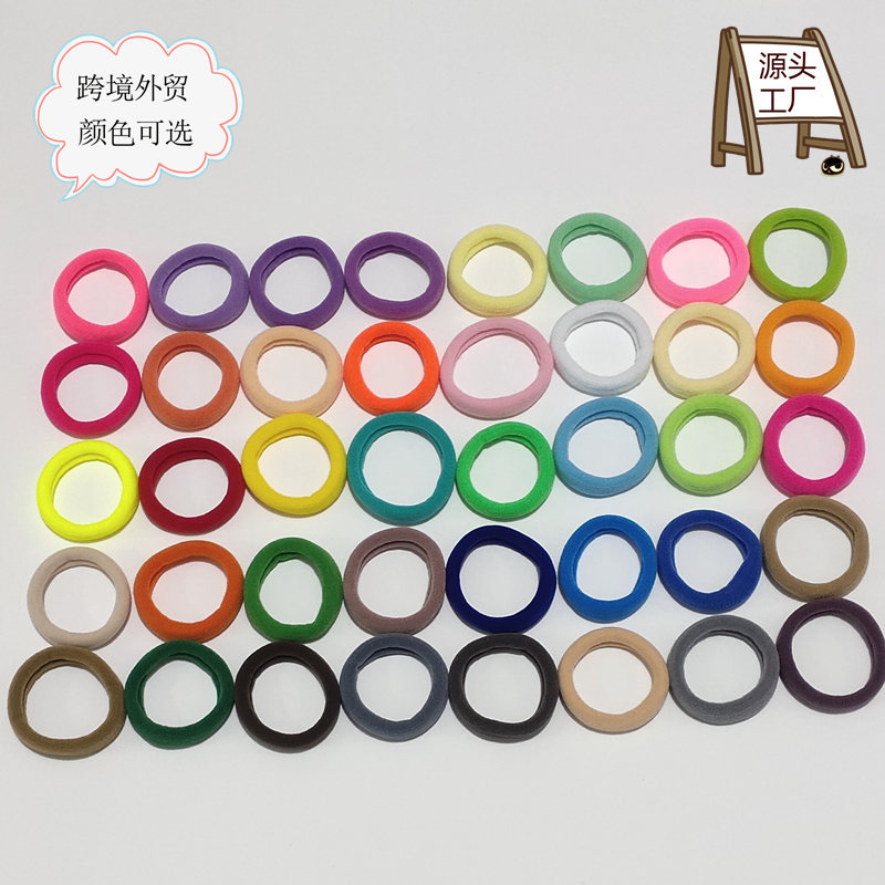 4.5CM hair band hair band hair band rope high elastic durable rubber band hair band ladies hair rope wholesale