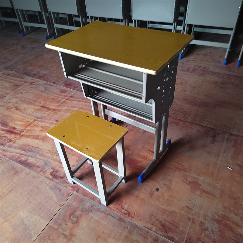 Students' Desks and Chairs High School Students' Desks Primary and Secondary School Students' Learning Desks and Chairs suit Training School Tutoring Class Single Person