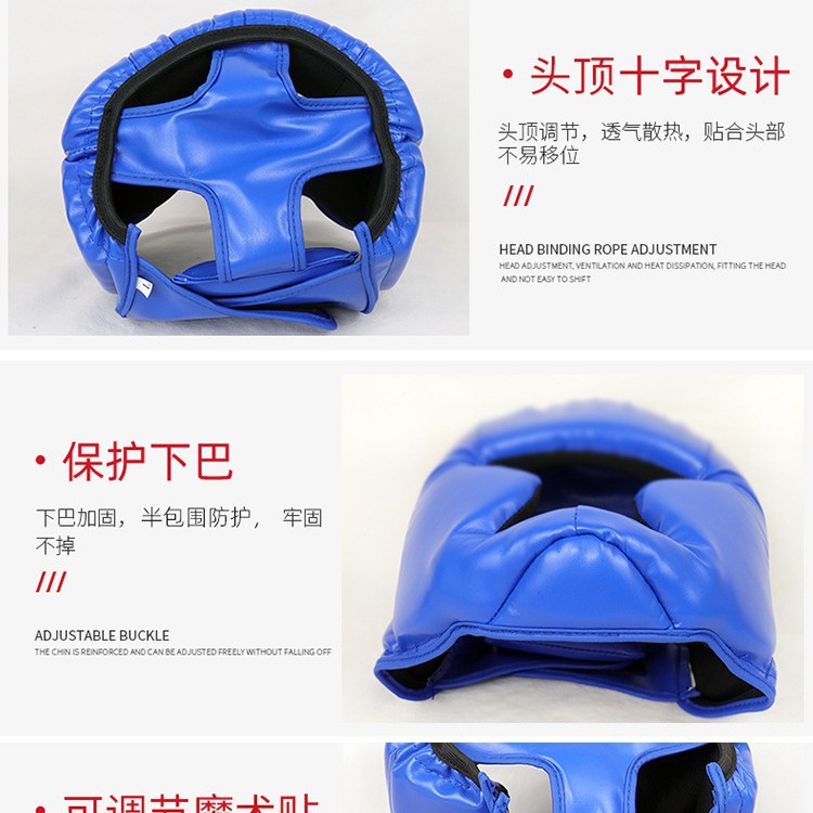 Sparring Head Protection Gear for Adults, Taekwondo, Children's Boxing Helmet Headgear, Men's and Women's Thickened Training Protective Cover
