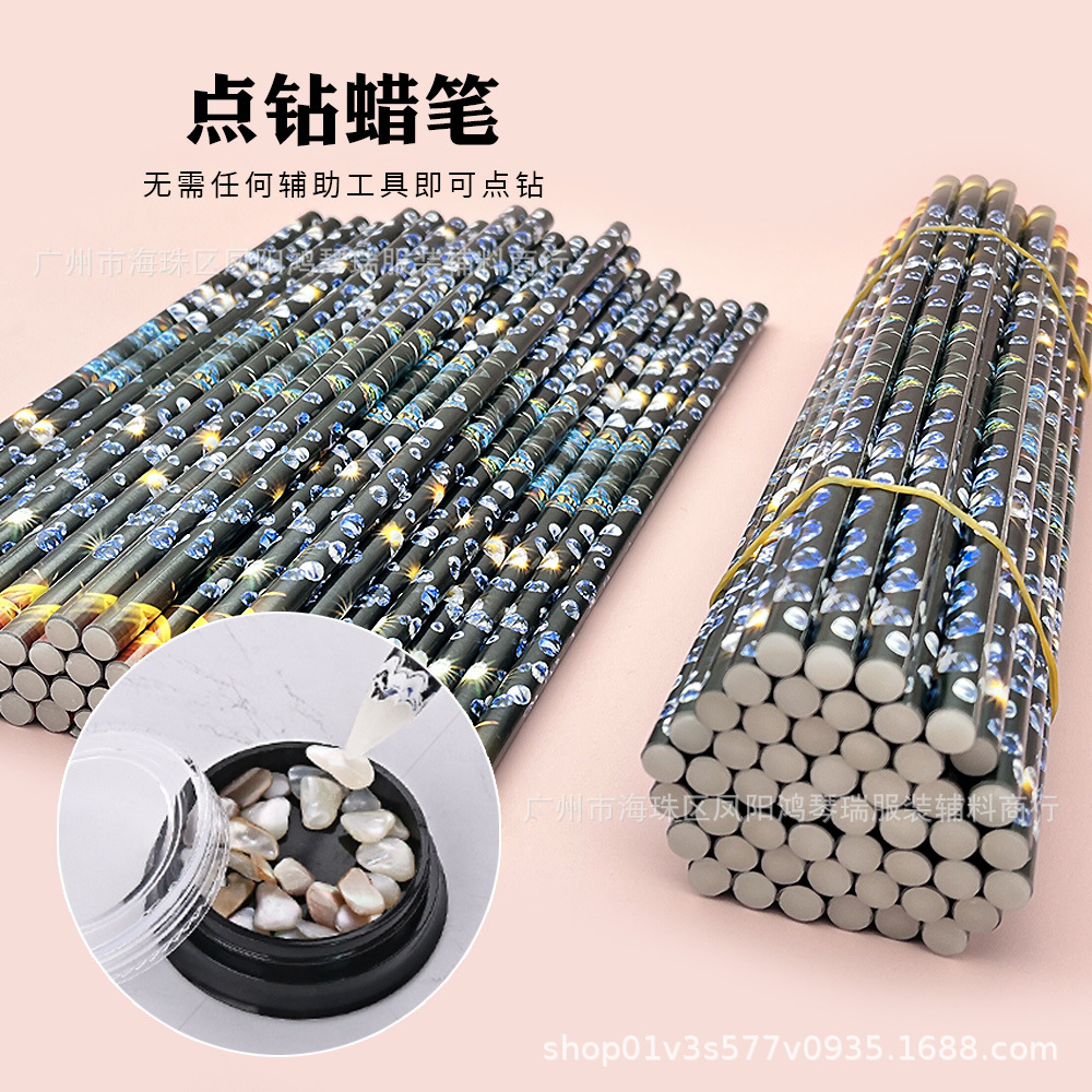 Карандаш для точек, ручка для точек, ручка с липким присоской для маникюра DIY