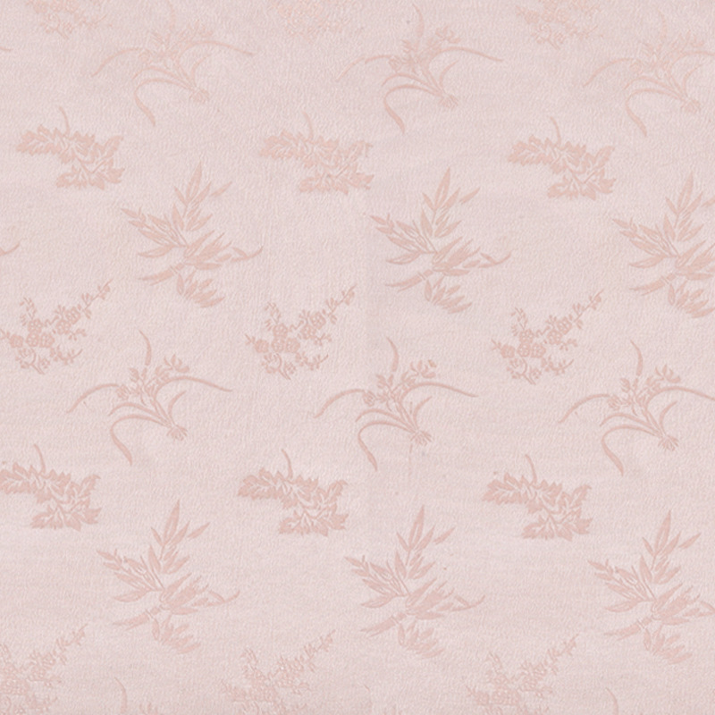 New Chinese Style Imitation Acetate Satin Fabric, Plum Blossom, Orchid, and Bamboo Leaf Jacquard Fabric, High-Quality Women's Summer Cheongsam Slimming Long Dress