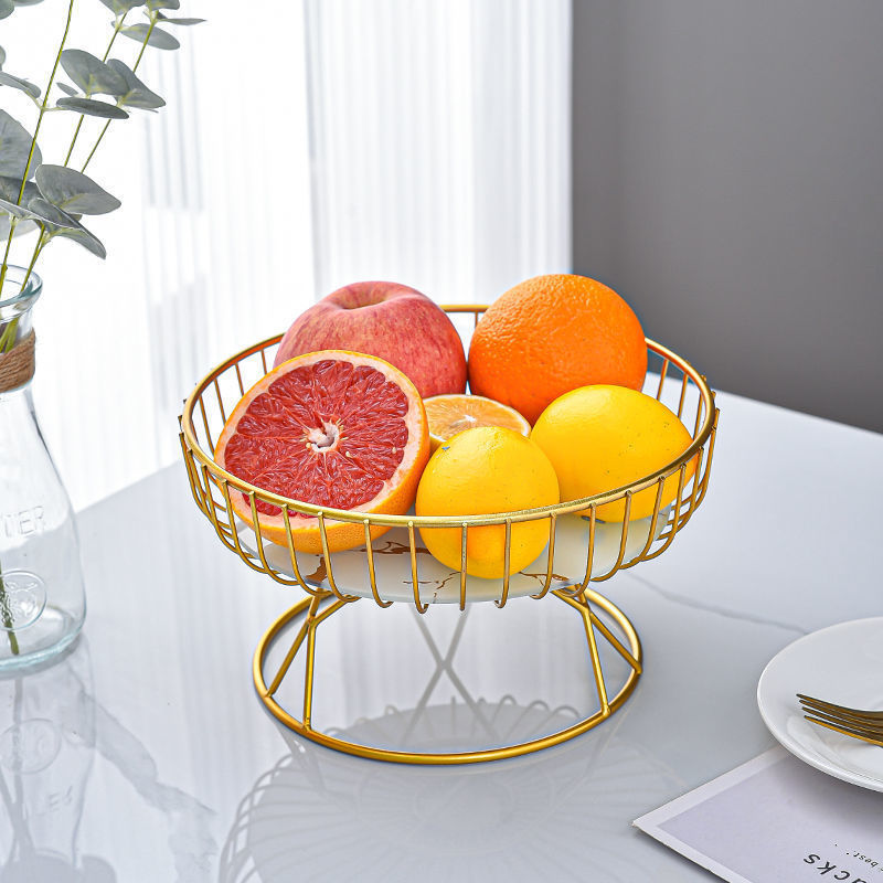 Creative Glass Fruit Plate Living Room Coffee Table Household Candy Plate for Snacks Melon and Fruit Plate New Arrival Dispellery Ornaments