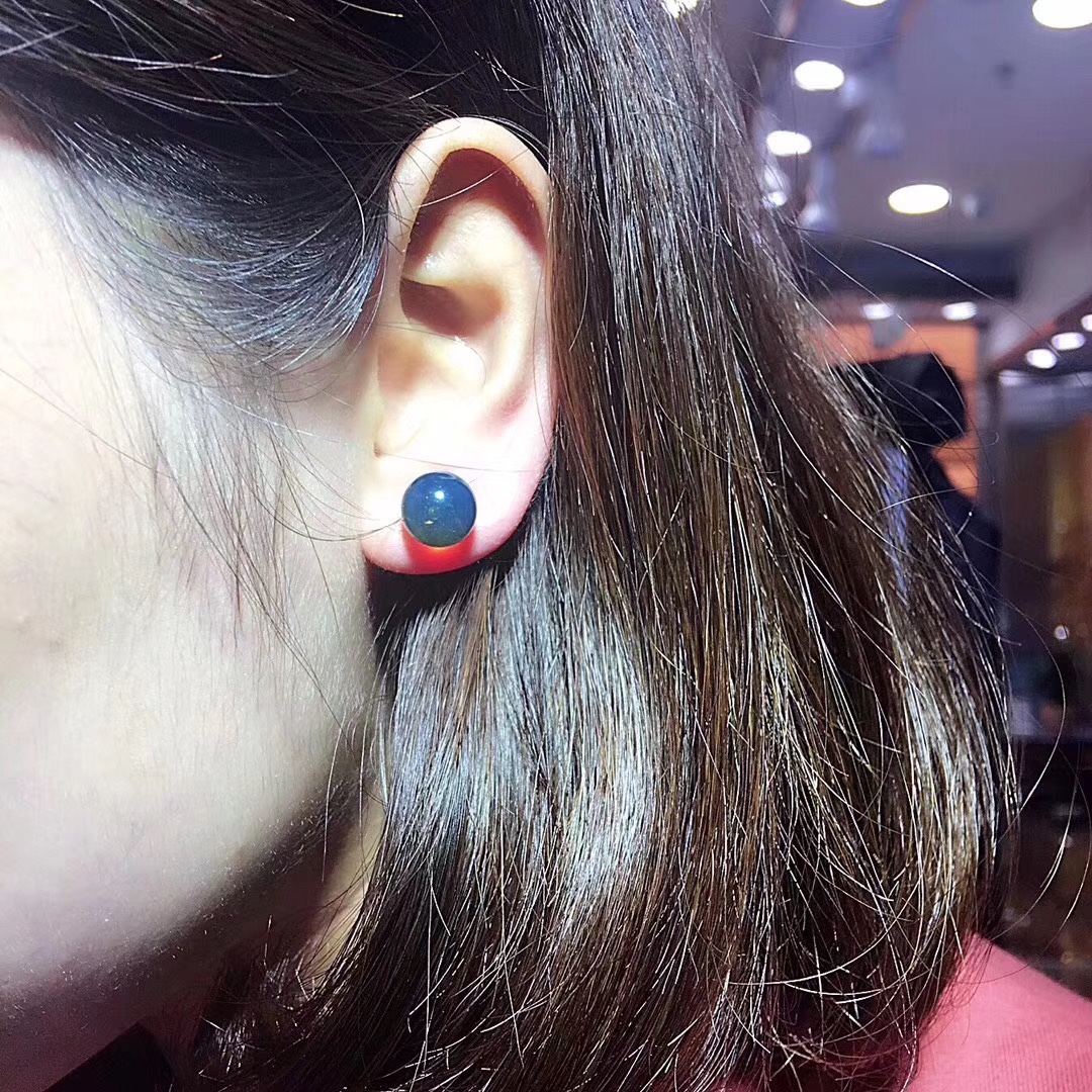 4-9mm Mexican Lamper S925 Silver Earrings Simple Joker Source Style Earrings Live Supply