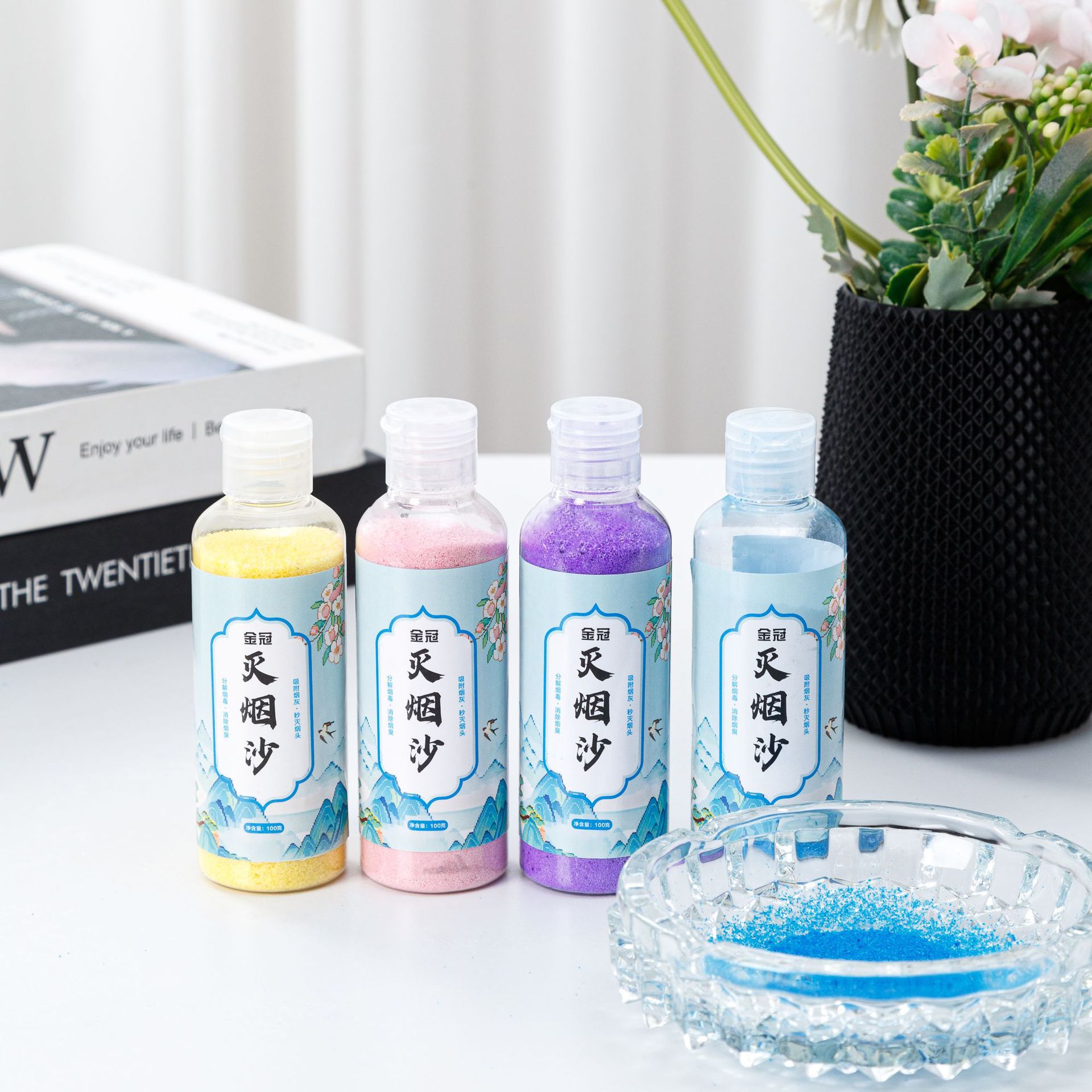 Очиститель пепельницы для удаления дыма, противолетящий пепел, удаление запаха дыма, одноразовый дезодорирующий бальзам для дома