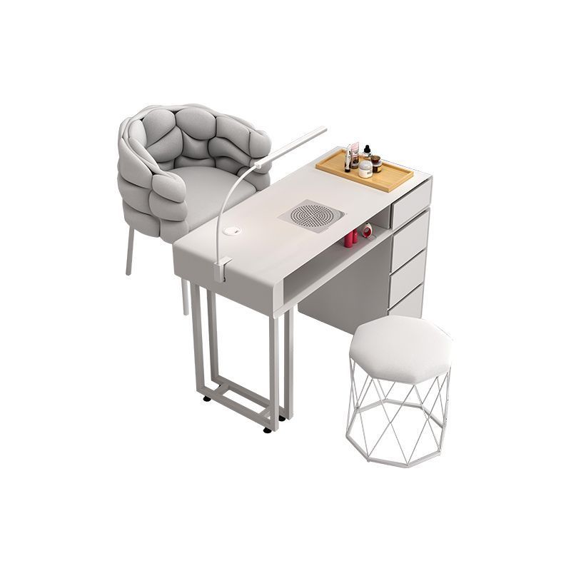 Manicure Table and Chair Set Special Price Economical Single and Double Accessible Luxury Multi-Functional Popular Ins Manicure Table Cream Style