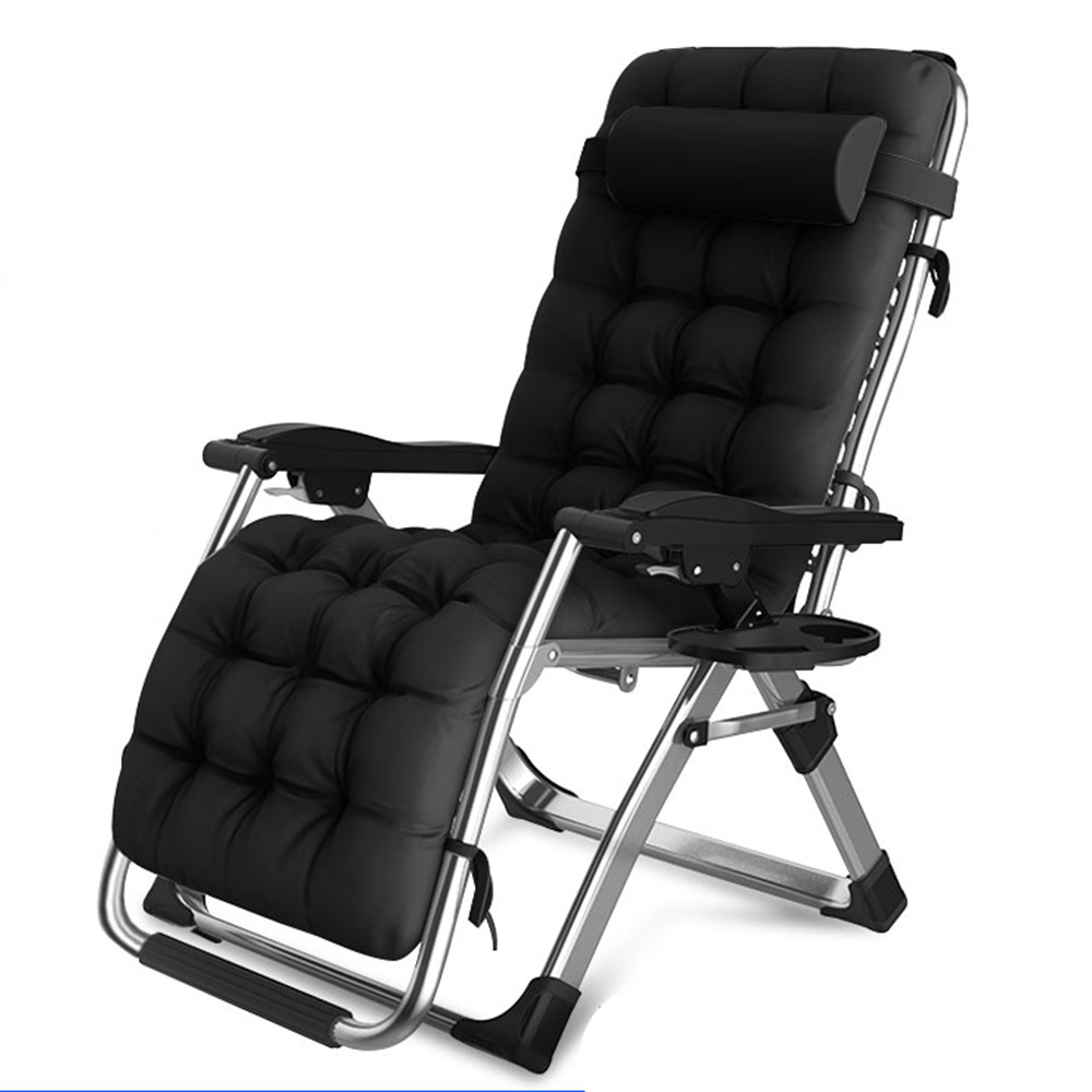 Lunch Break Recliner Leisure Chair Home Folding Office Chair with Backrest Outdoor Beach Chair Balcony Folding Bed Sofa