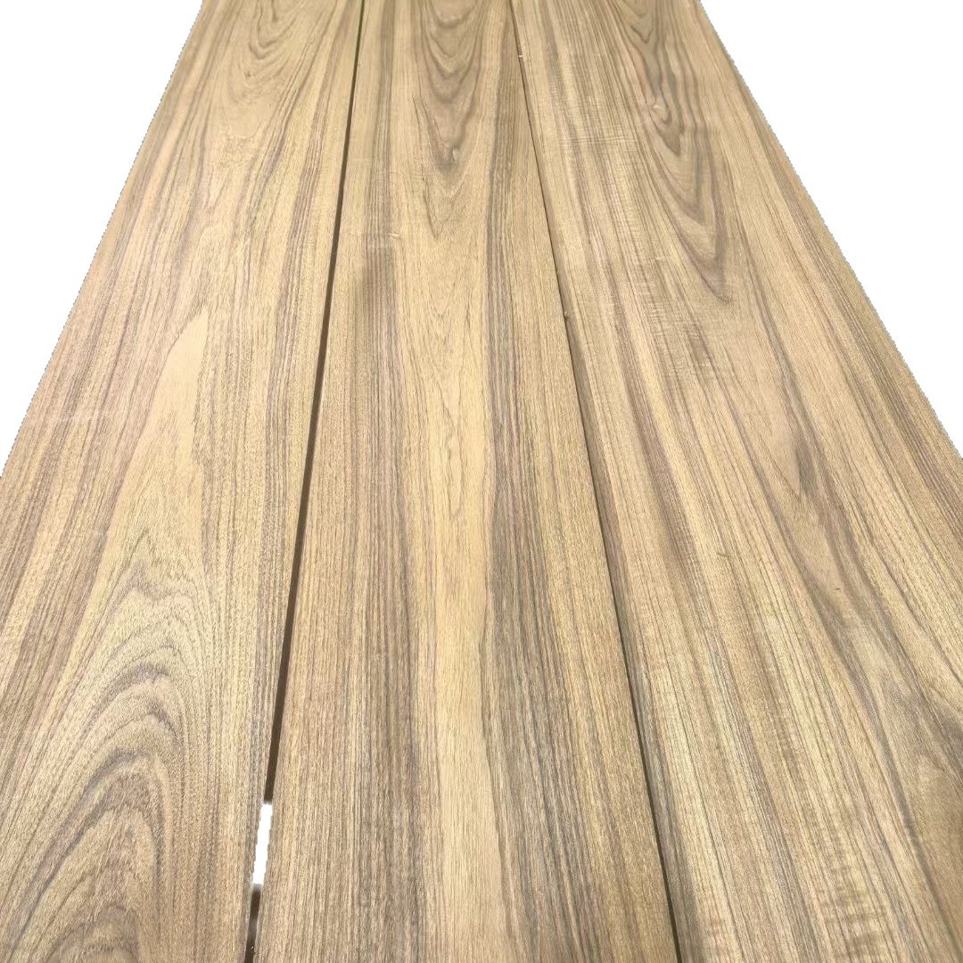 Teak Veneer Pattern Half-Flower Door Panel Decorative Panel Wall Panel Furniture Veneer Whole House Covered with Solid Wood Lines