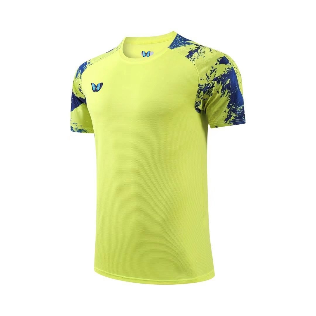 New Table Tennis Jersey Short-Sleeved Summer Sports Quick-Drying Breathable Jersey for Boys and Girls Training and Competition Jersey with Printing