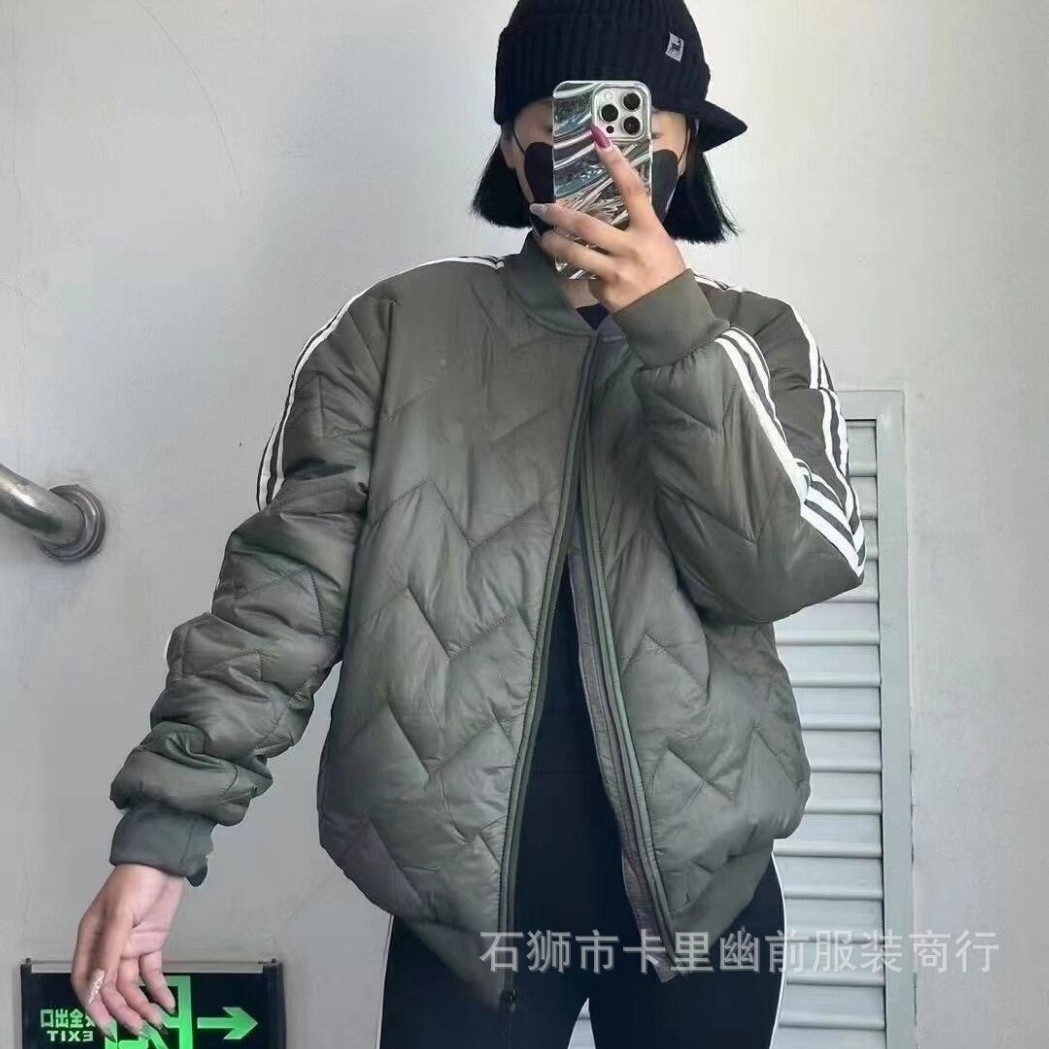 Foreign Trade Autumn and Winter New Cotton Outwears for Men and Women, Windproof Sports Cotton Outwears, Stand-Up Collar, Cold-Proof and Warm Jackets, Embroidered Logos