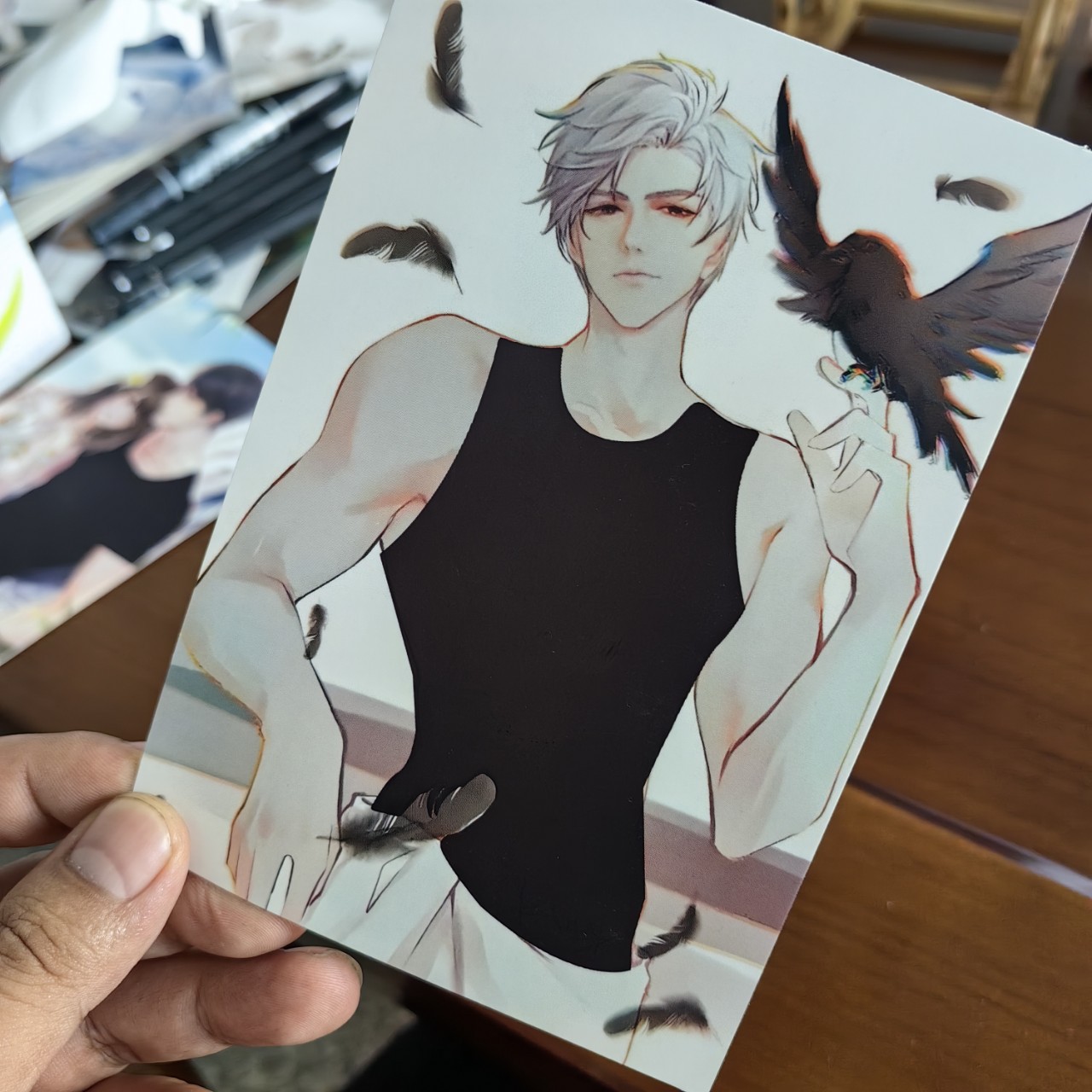 Temperature-Sensitive Water-Sensitive Postcards That Change Color When Heated, Special Small Cards, Anime Peripherals, Free Shipping, Finished Cartoon Cultural and Creative Products