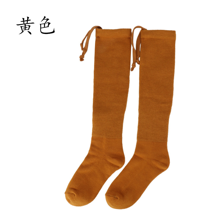 Thickened Warm Monk Socks for Autumn and Winter, Men's Pure Cotton Thick Style, Women's No-Tie Monk Socks for Autumn