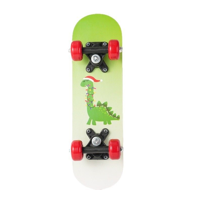 Four-Wheel Skateboard for Beginners, Boys, Girls, Teenagers, and Children, Double-Sided Anti-Slip Matte Surface Skateboard, Customizable
