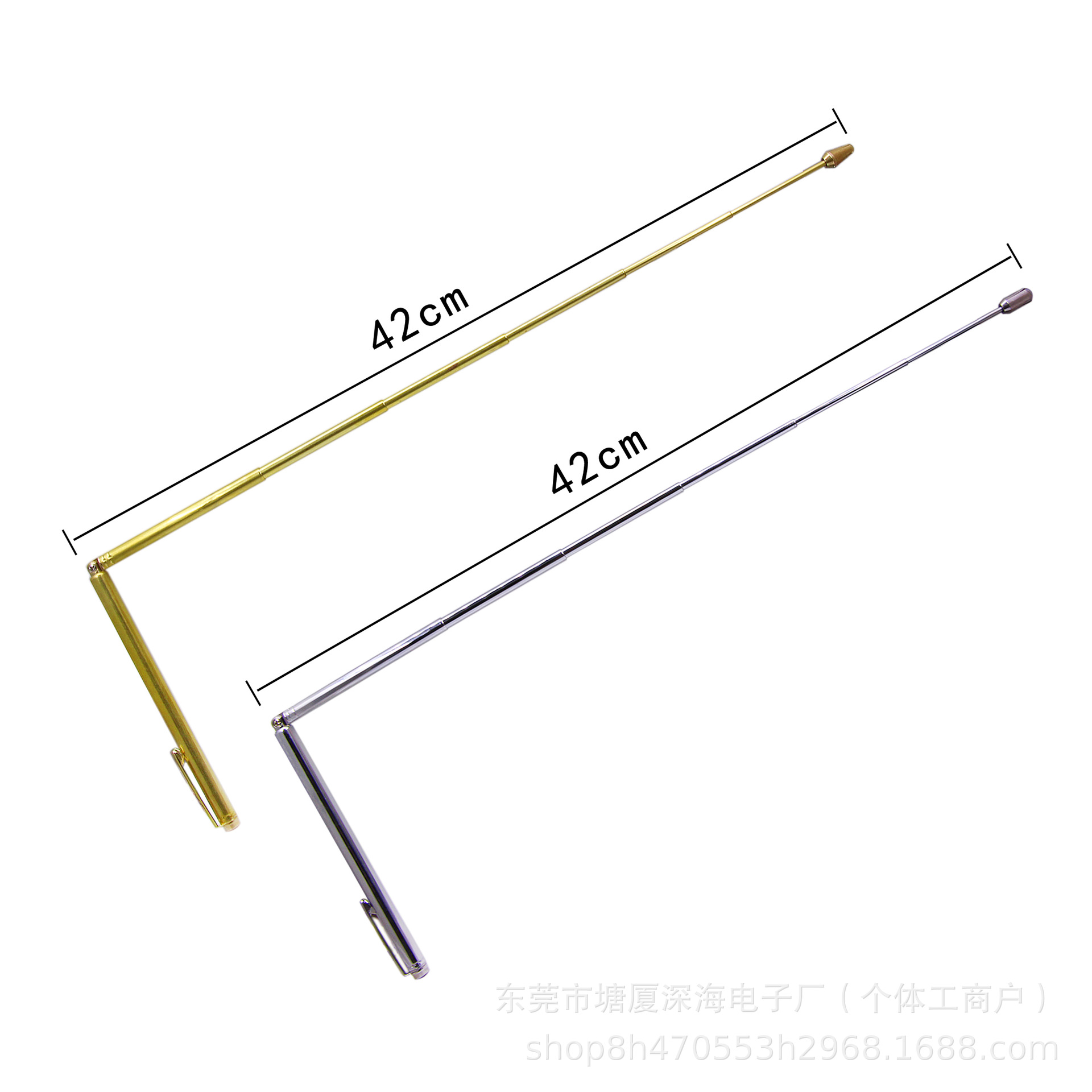 Manufacturers supply brass alloy stainless steel detection rod telescopic steering antenna dragon ruler pen detection rod