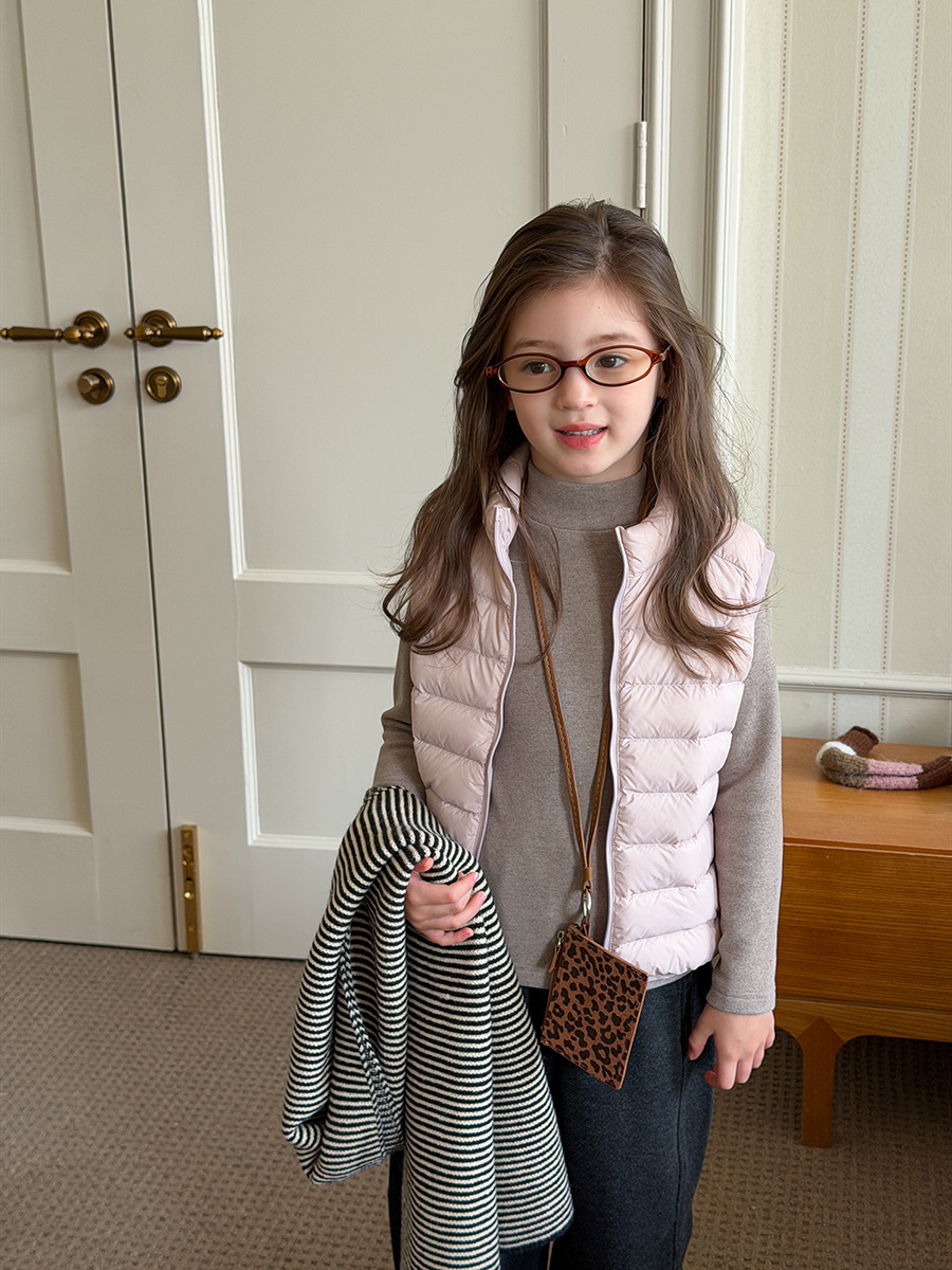 New National Standard down with Traceability~2025 Winter Fashionable, Stylish, Practical Small Ribbed down Vest, Lightweight Vest, Sleeveless Jacket