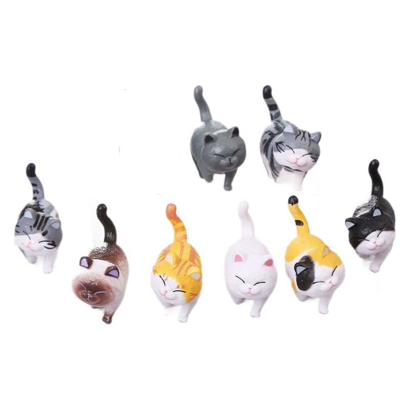 Cute kitty doll ornaments 9 bell cheese cat doll hand toy desktop car decorations