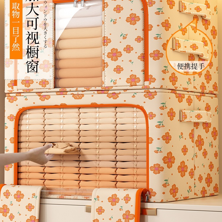 Clothes Storage Box Oxford Cloth Household Fabric Wardrobe Clothing Storage Box Large Capacity Basket Bag Storage Box Quilt