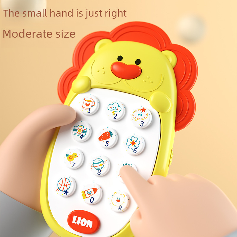 Children's mobile phone toys can bite the baby educational early education 0-1 years old 2 baby simulation model music phone